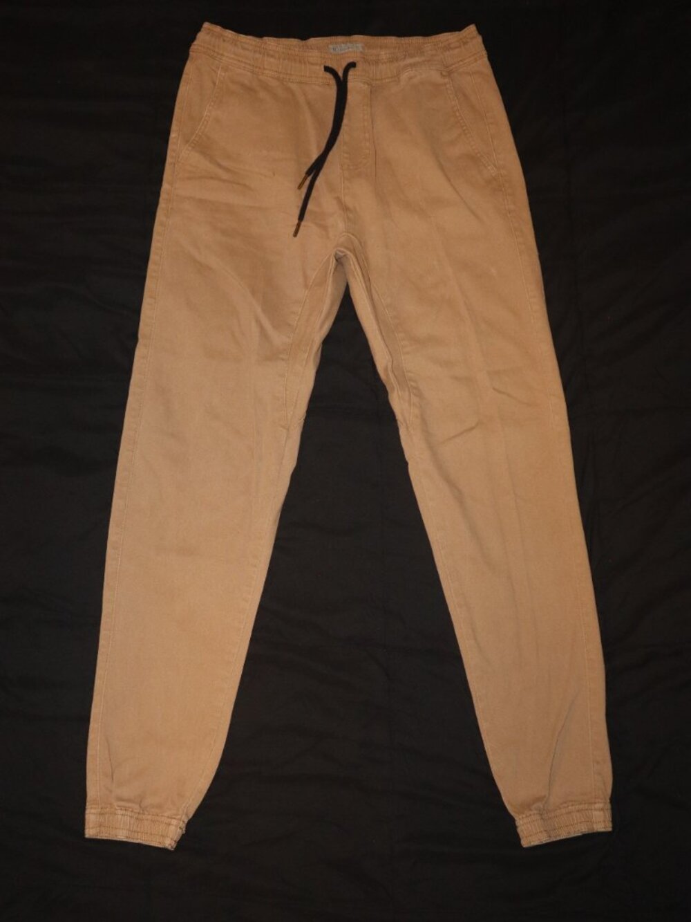Charles And A Half Men's Small Khaki Joggers Pants Drawstring Tilly’s